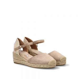 ESPARTEÑA CUÑA BAJA ROSMARINO 20043, ETIKA MUJER, BEIGE